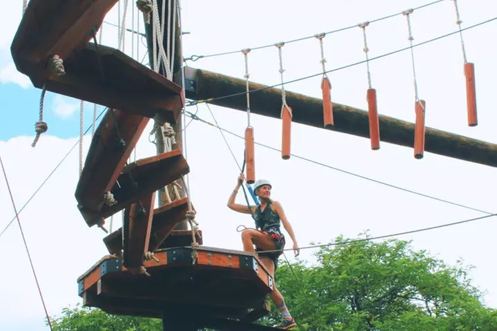 High Ropes Adventure Course at Coral Crater