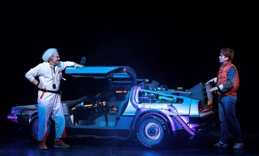 Image 2: See Back to the Future the Musical with Two Course Meal & Drink