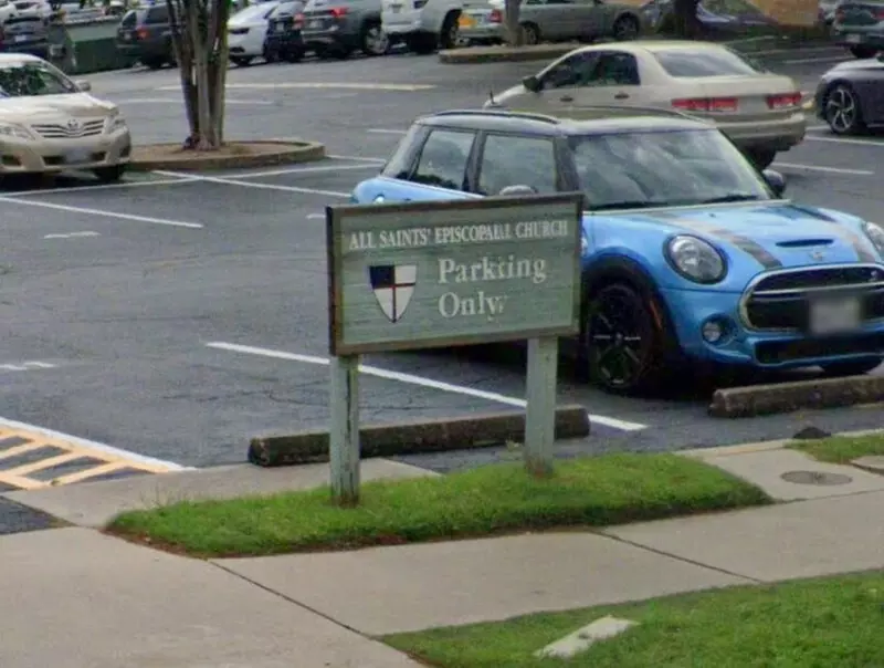 Parking at All Saint's Episcopal Church Lot