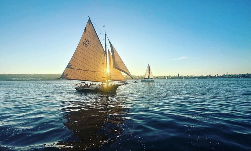 Image 3: Sunset and Afternoon Sailing Tours Aboard A Vintage Yacht