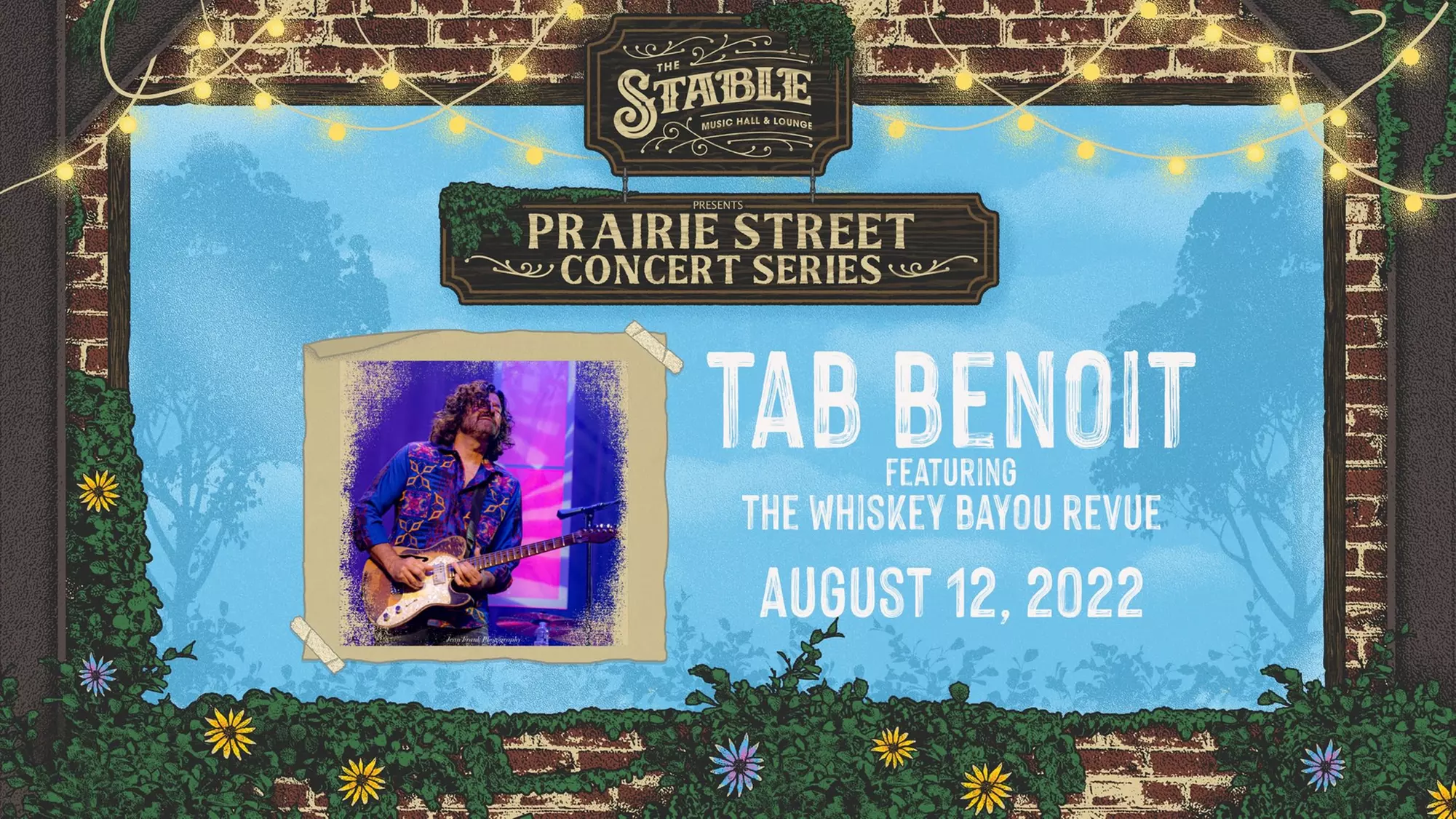 Prairie Street Concert Series - Tab Benoit - Friday, Aug 12, 2022 / 7:00pm - Primary Image