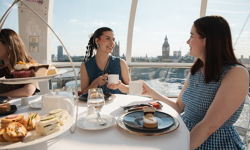Image 4: Afternoon Tea onboard the iconic London Eye