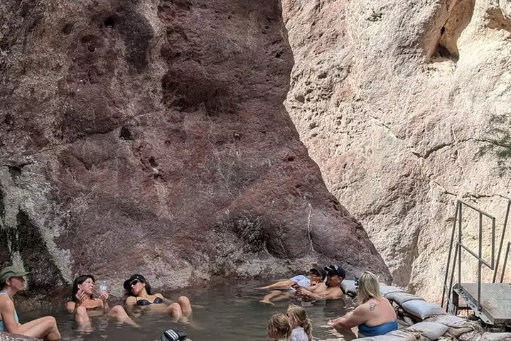 Guided Hiking Tour in AZ Ringbolt Hot Springs View Colorado River