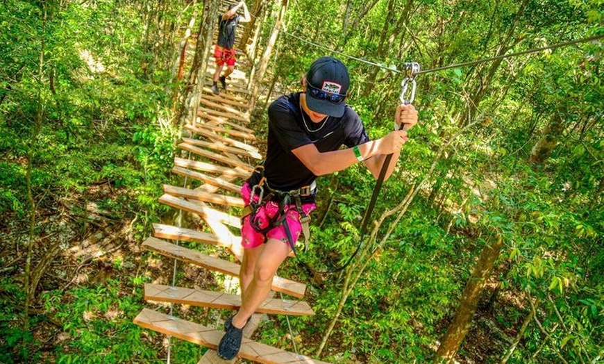 Image 7: Cancún Jungle Combo: ATV+Ziplines+ Cenote swim+ FREE Horse Ride