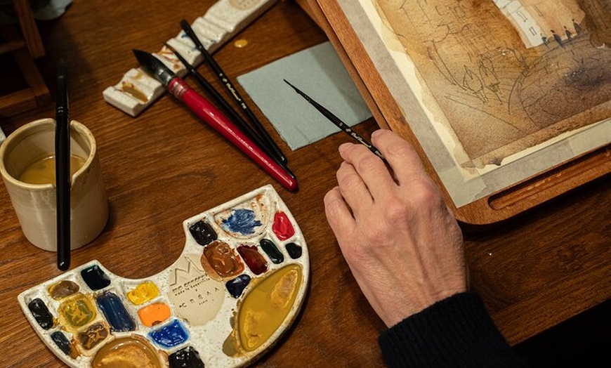 Image 14: Atelier d'aquarelle cinématographique et expérience thé au Boma Café