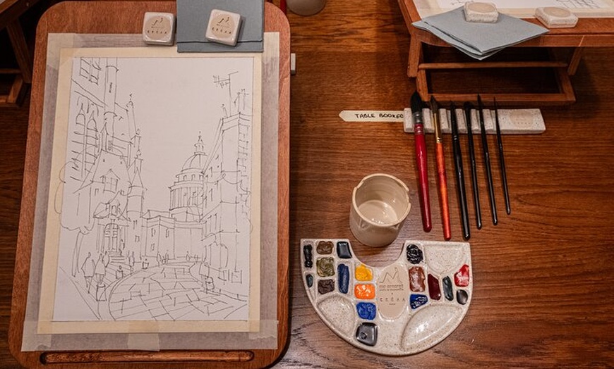 Image 6: Atelier d'aquarelle cinématographique et expérience thé au Boma Café