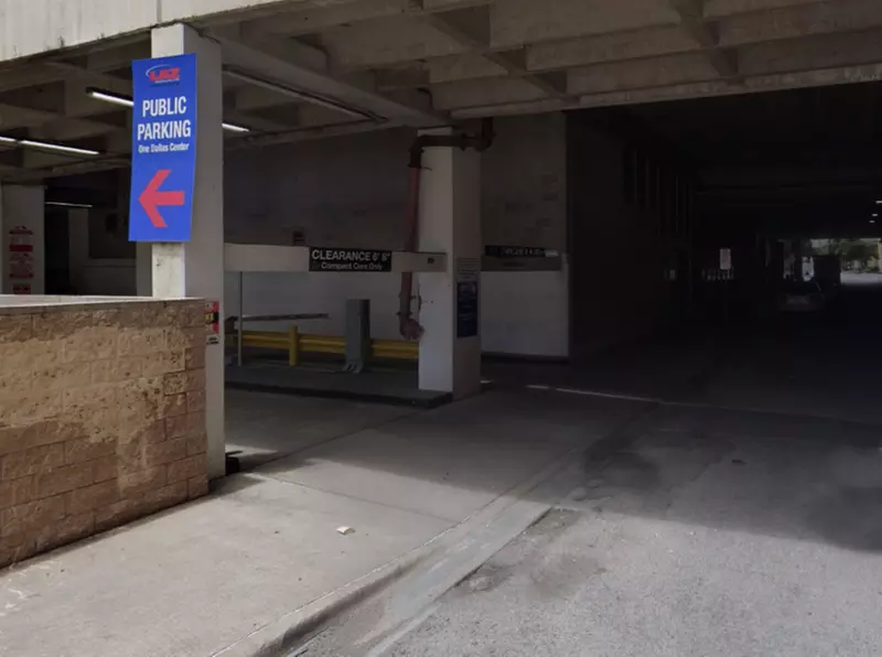 Parking at One Dallas Center IN/OUT Privileges