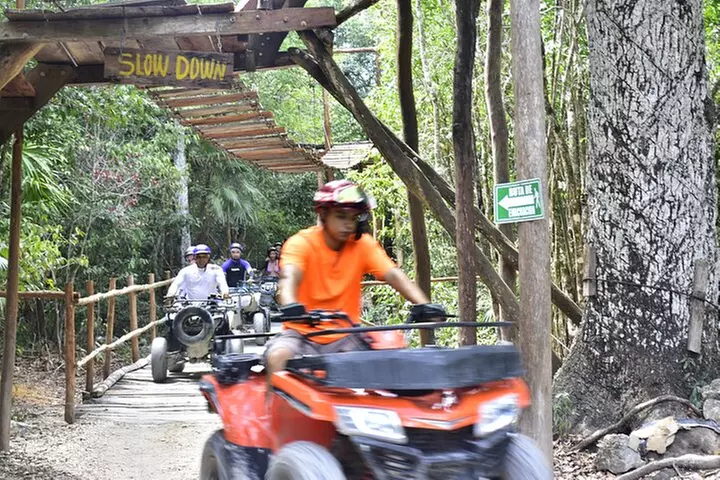 ATVshared,Horseback Riding Cenote &Ziplines from Playa del Carmen