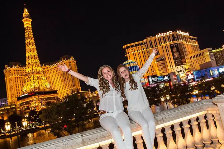Las Vegas Strip by Super Stretch Limo with Personal Photographer