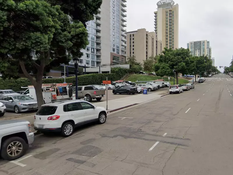 Parking at 801 B St. Lot