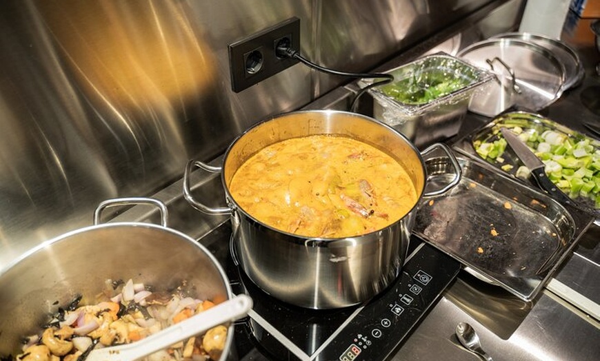 Image 14: Barcelona Paella Cooking Class &amp; Boqueria &amp; Hofmann-Trained Chefs