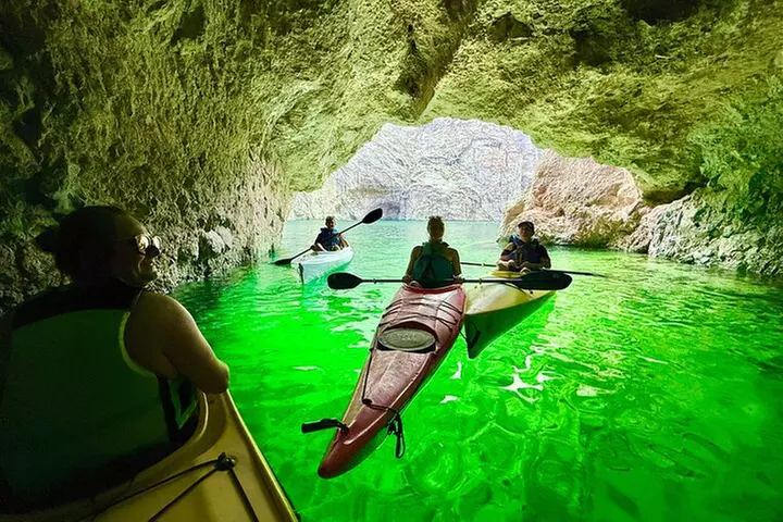Hoover Dam Kayaking Trip, 6 Hot Springs, 6 Caves, 4 Waterfalls
