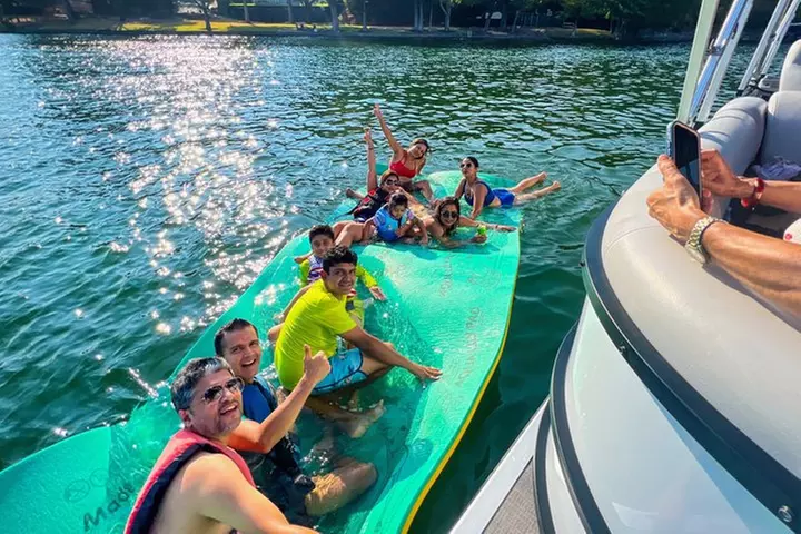 Lake Austin Private Party Boat 2-Hour Swim, BYOB, Lily Pad