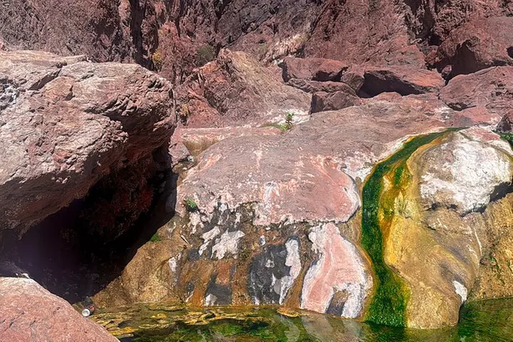 Goldstrike Hot Springs and 124 Degree Magma Heated Waterfall Hike