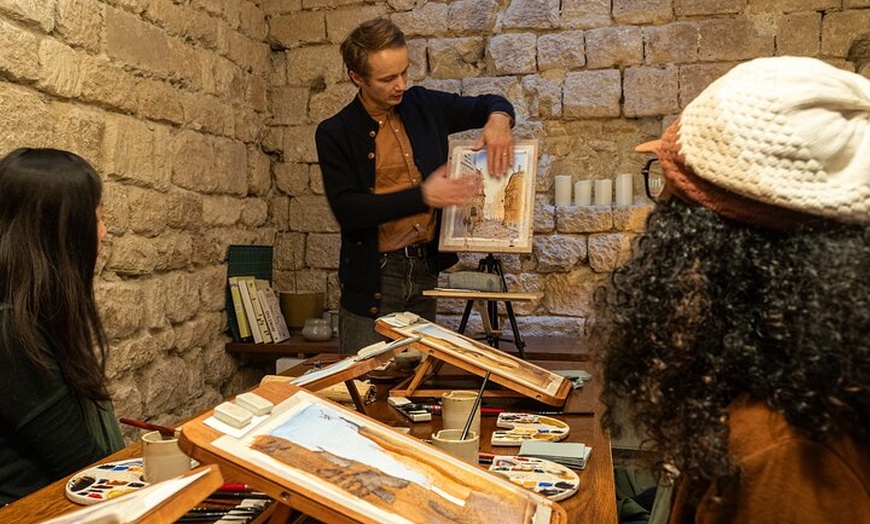 Image 4: Atelier d'aquarelle cinématographique et expérience thé au Boma Café