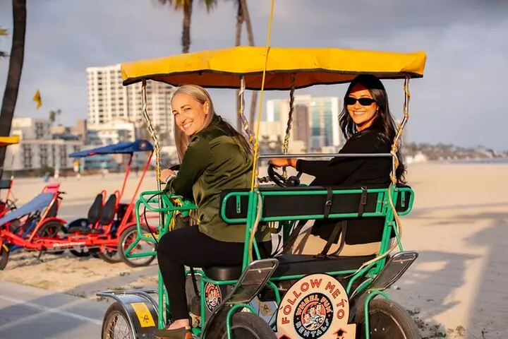 Downtown San Diego 4 Wheel Surrey Cycle Rental