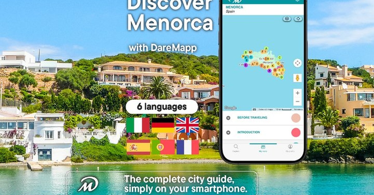 Visita guiada privada por Menorca con el móvil desde Palma de Mallorca