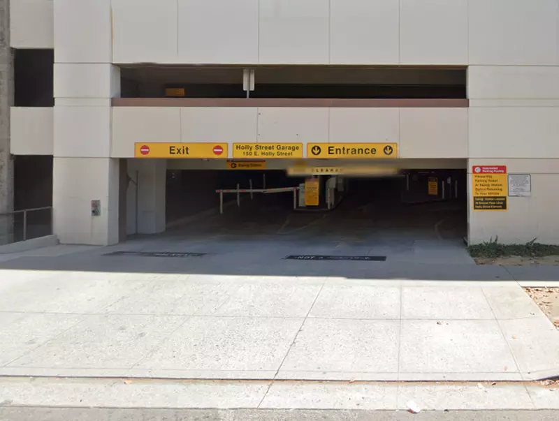 Parking at Holly Street Garage