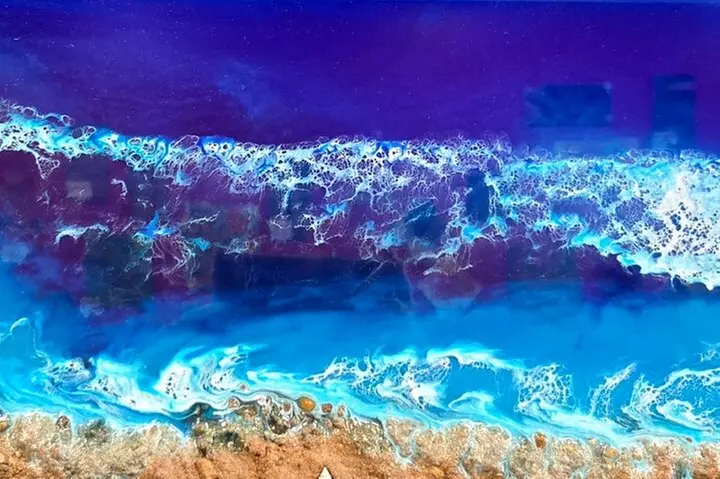 Resin Beach Scene Art Class Experience - Primary Image