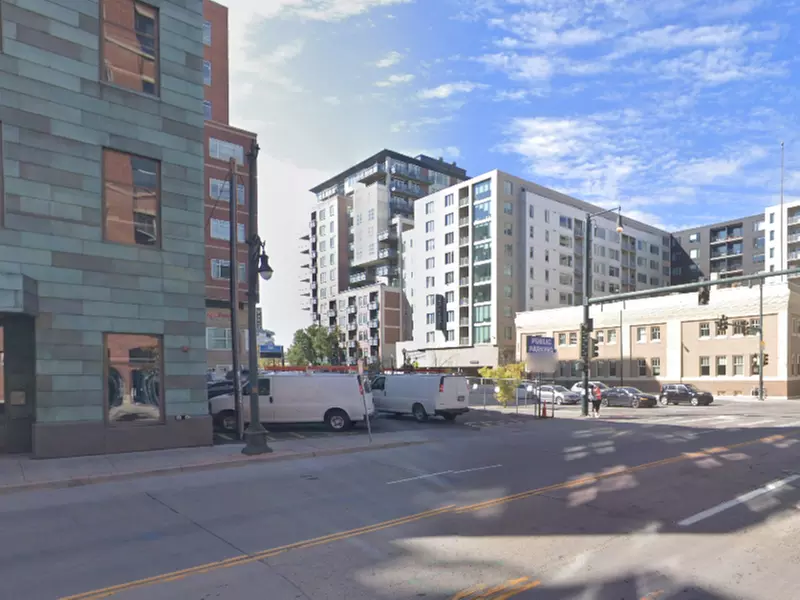 Parking at 1480 Wewatta St. Lot