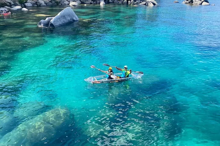 Clear Kayak Paddle Tour at Cave Rock