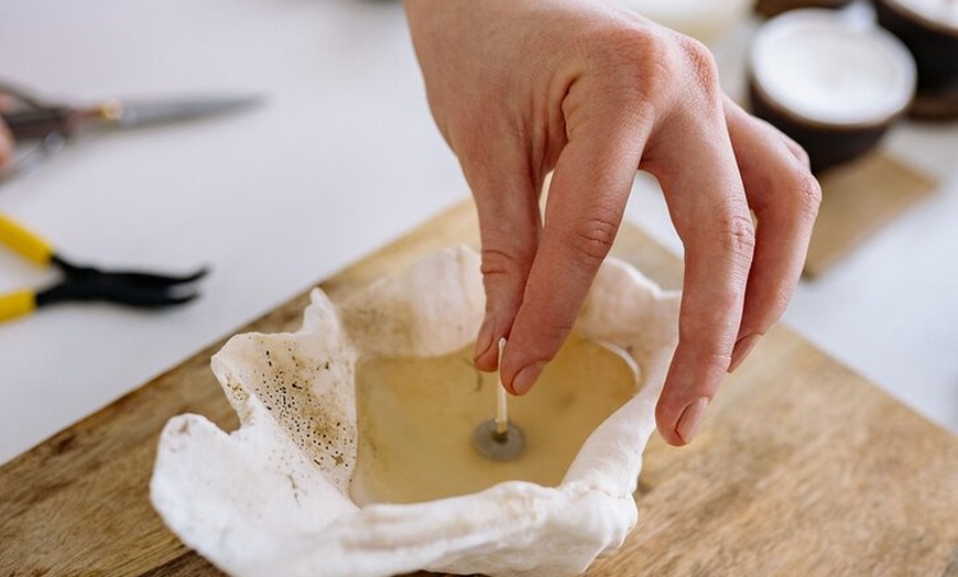Image 10: DIY Candle Making Class at a Local Wine Bar in Atlanta