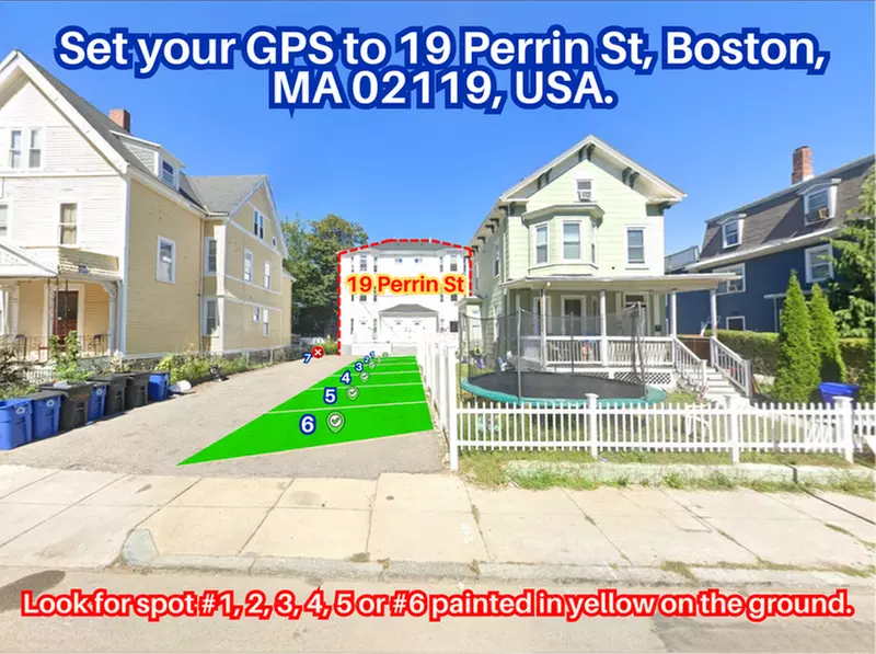 Parking at 19 Perrin St. - Spots #1, 2, 3, 4, 5 or #6 Only