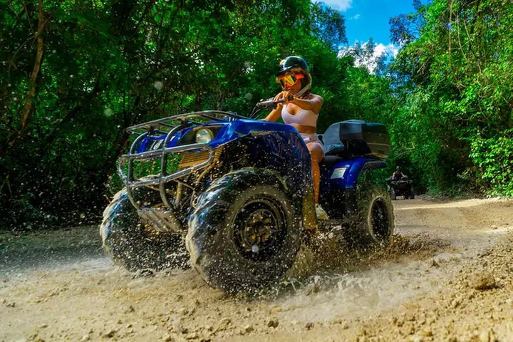 ATV Jungle, Zipline & Cenote with Transportation & Insurance - Primary Image