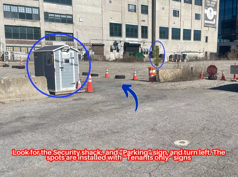 Parking at 490 Columbia St. Lot