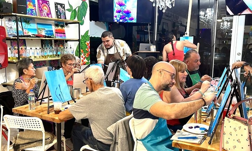 Image 7: Vibrant Sip and Paint Experience in Aguadilla