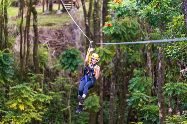 Big Island: 8-Zipline & Suspension Bridge Waterfall Adventure