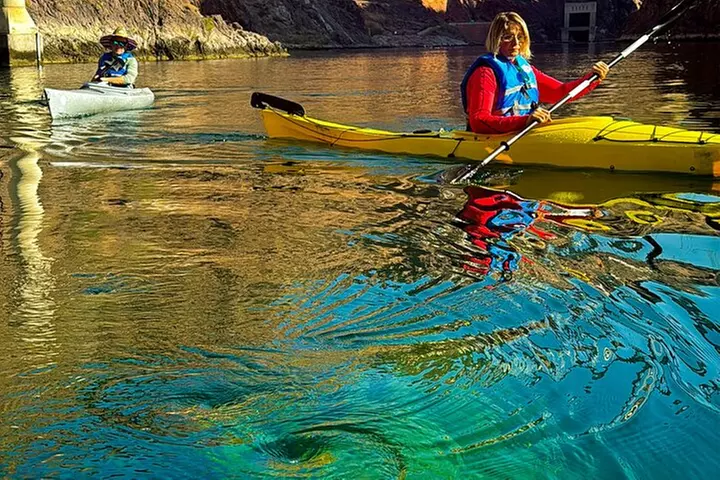 Hoover Dam Kayaking Trip, 6 Hot Springs, 6 Caves, 4 Waterfalls
