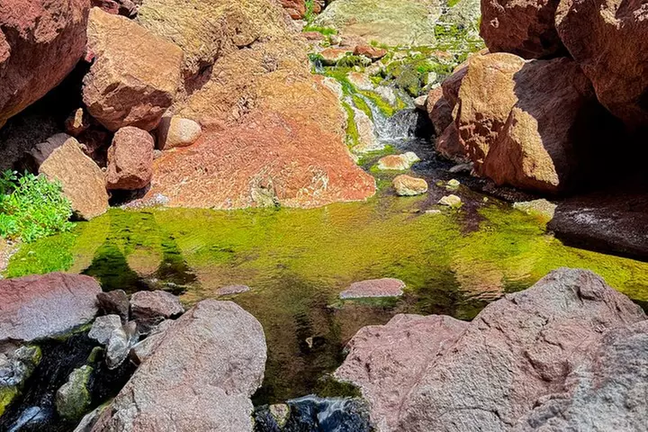 Goldstrike Hot Springs and 124 Degree Magma Heated Waterfall Hike