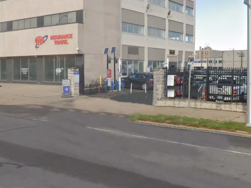 Parking at 7300 Woodward Lot - Next to Q-Line stop