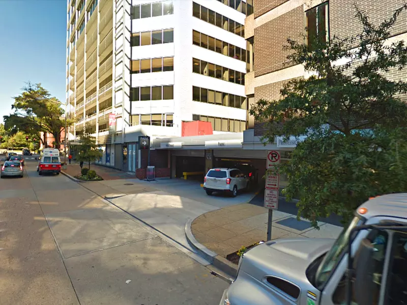 Parking at 2141 K St. NW. Garage