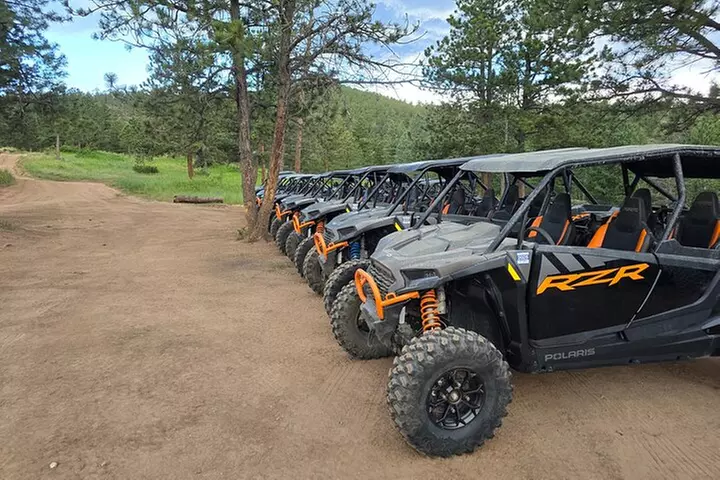 4 passenger UTV ride on mountain trail in Estes Park