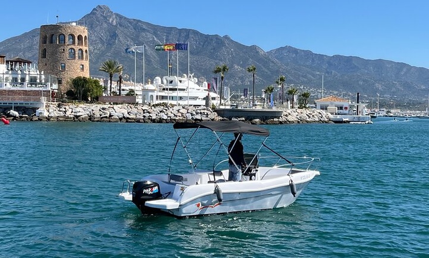 Image 5: Marbella Self Drive Boat Rental with Dolphin Sighting