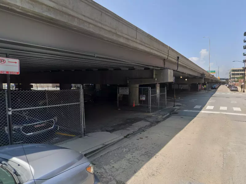 Parking at 430 S Clinton St. Lot