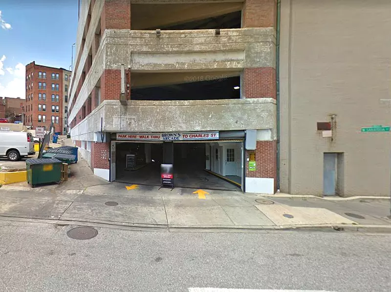 Parking at 16 W. Saratoga St. Garage