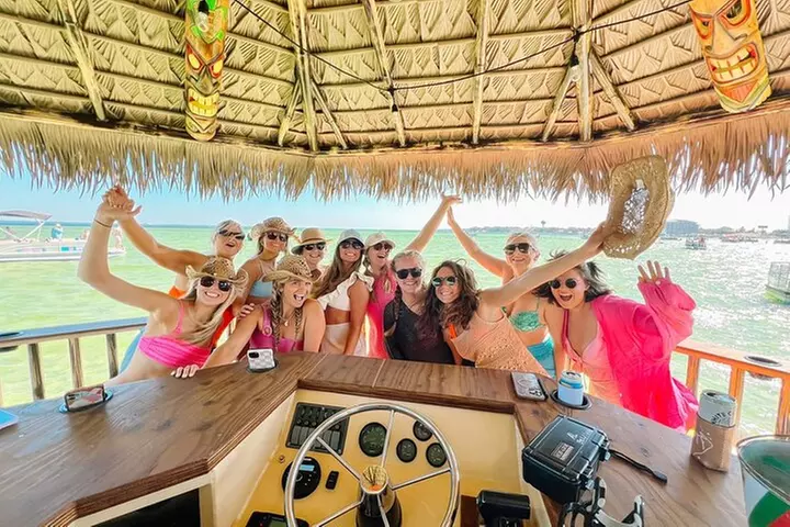 Tailfins Tiki Boats Crab Island Sandbar(3hrs/ 5/5:30 are 2hrs)