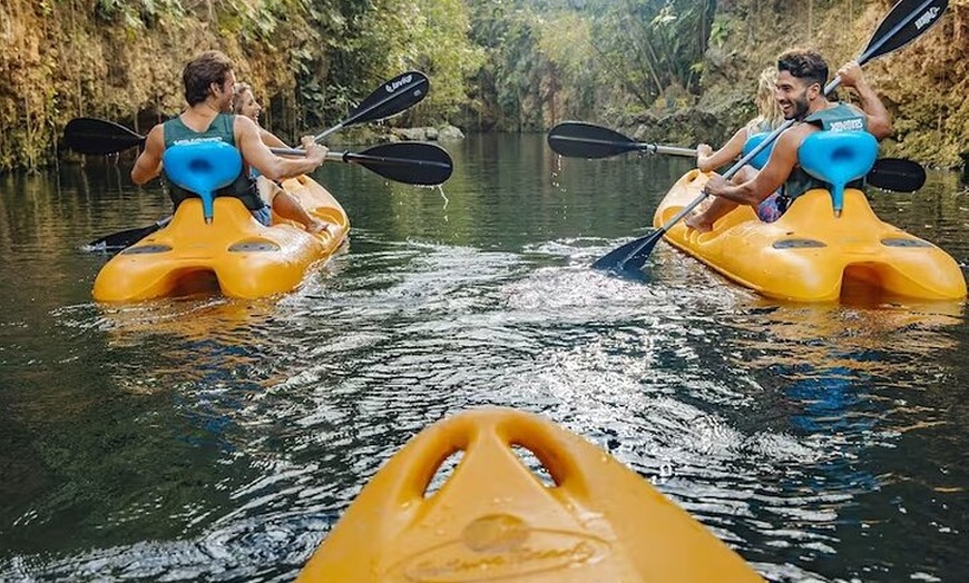 Image 3: Xenotes Xcaret 4 Cenotes Adventure