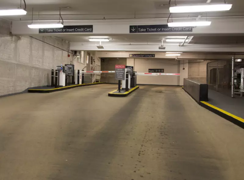 Parking at 210 N. Wells St. Self Park Garage