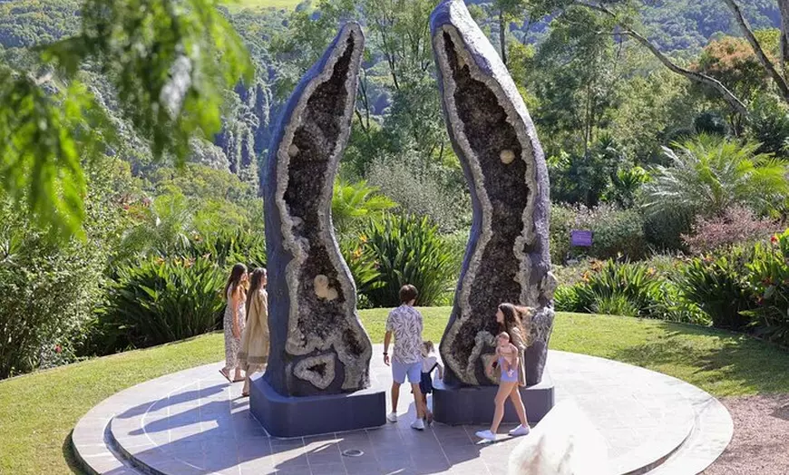 Image 1: Skip the Line: Crystal Castle and Shambhala Gardens Admission Ticket