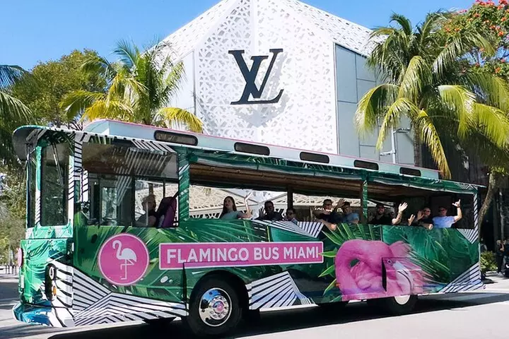 Miami Bus Tour - Flamingo Bus Miami Tours Open-Air Trolley - Primary Image