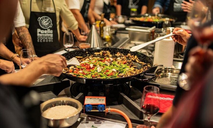 Image 32: Barcelona Paella Cooking Class &amp; Boqueria &amp; Hofmann-Trained Chefs