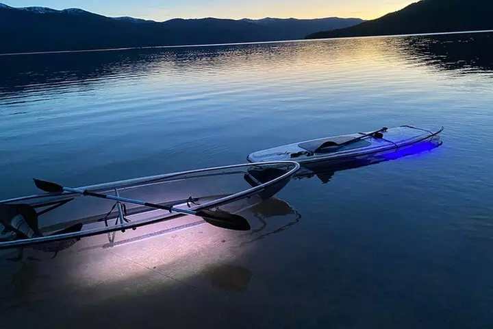 Sunset LED Clear Kayak Rentals for Glacier Park