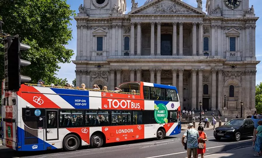 Image 1: London Tootbus Hop-on Hop-off with Optional Thames Cruise
