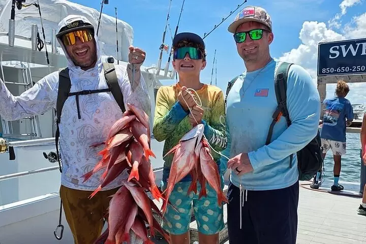 6 Hour Family Friendly Party Boat Fishing in Destin