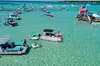 Private Crab Island Pontoon Charter with Inflatables