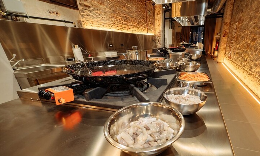 Image 17: Barcelona Paella Cooking Class &amp; Boqueria &amp; Hofmann-Trained Chefs